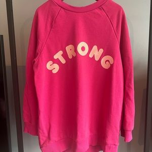 Girls Hot Pink Sweater Dress